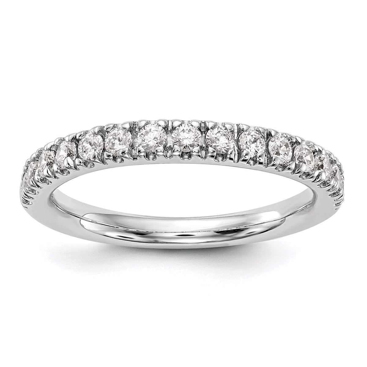14k White Gold 1/2 carat Lab Grown Diamond VS/SI+ G+ Complete Band