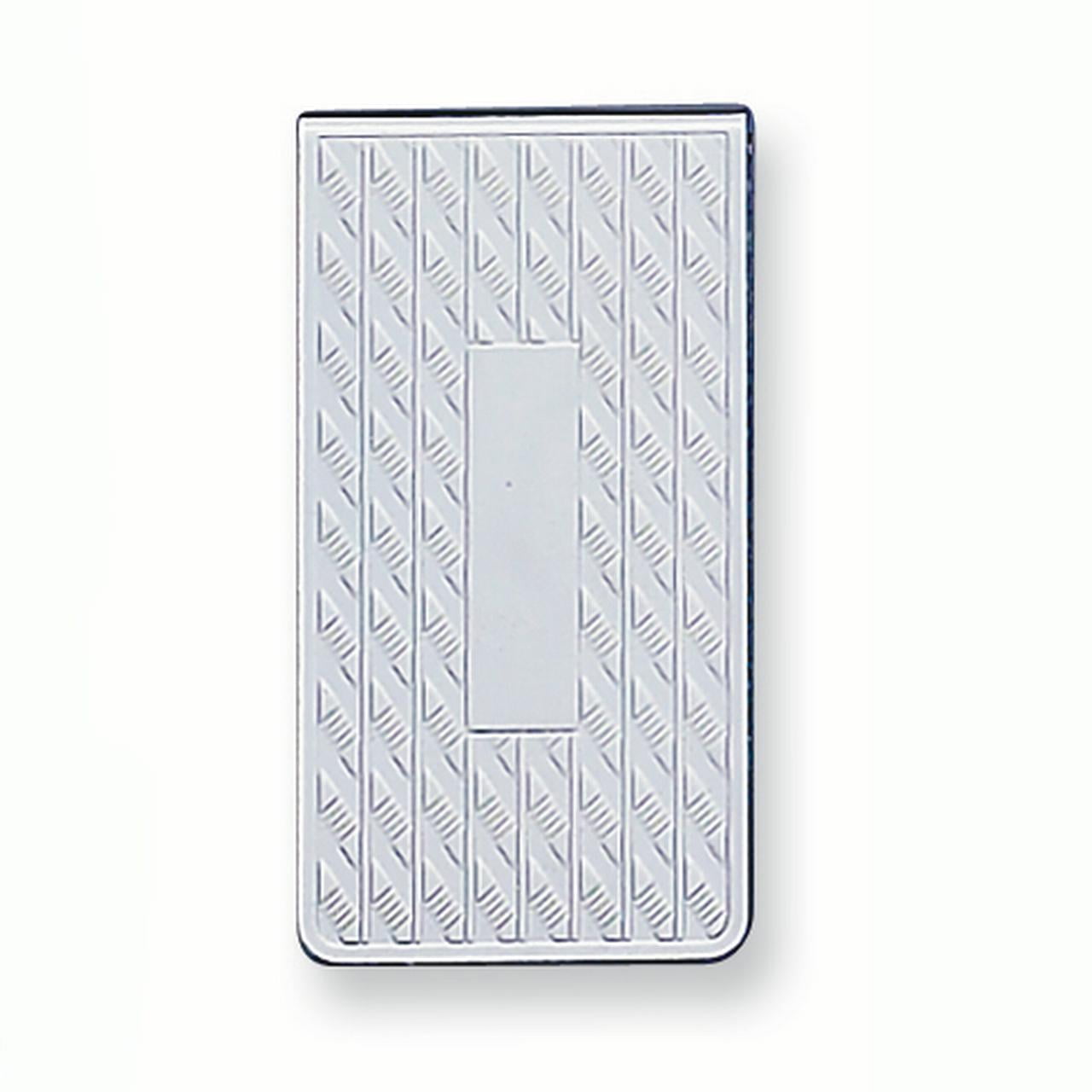 Silver-tone Money Clip with Engraving Area QGM2717