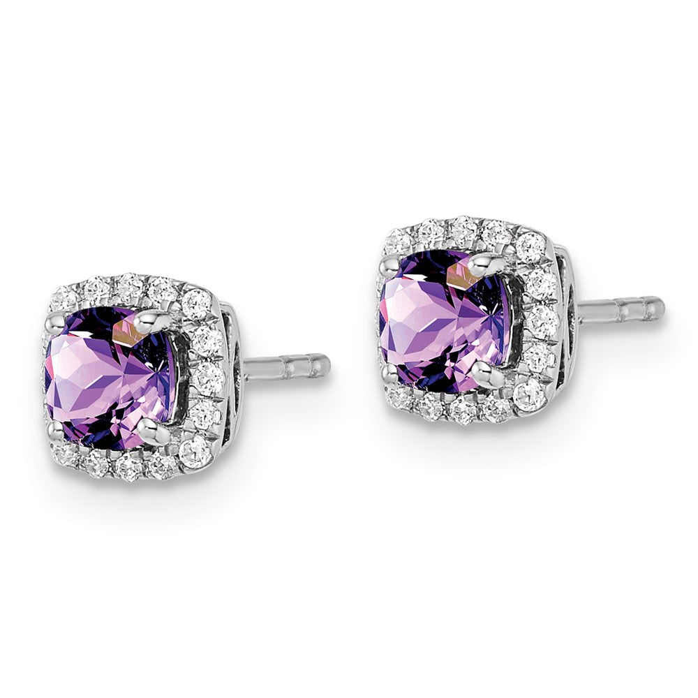 SS ANT Amethyst and Diamond Earring