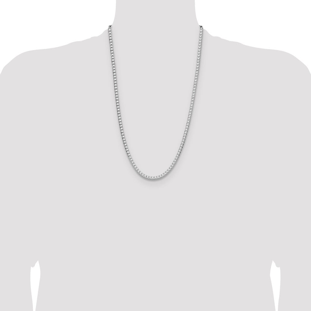 Sterling Silver 4.7mm D/C Square Franco Chain