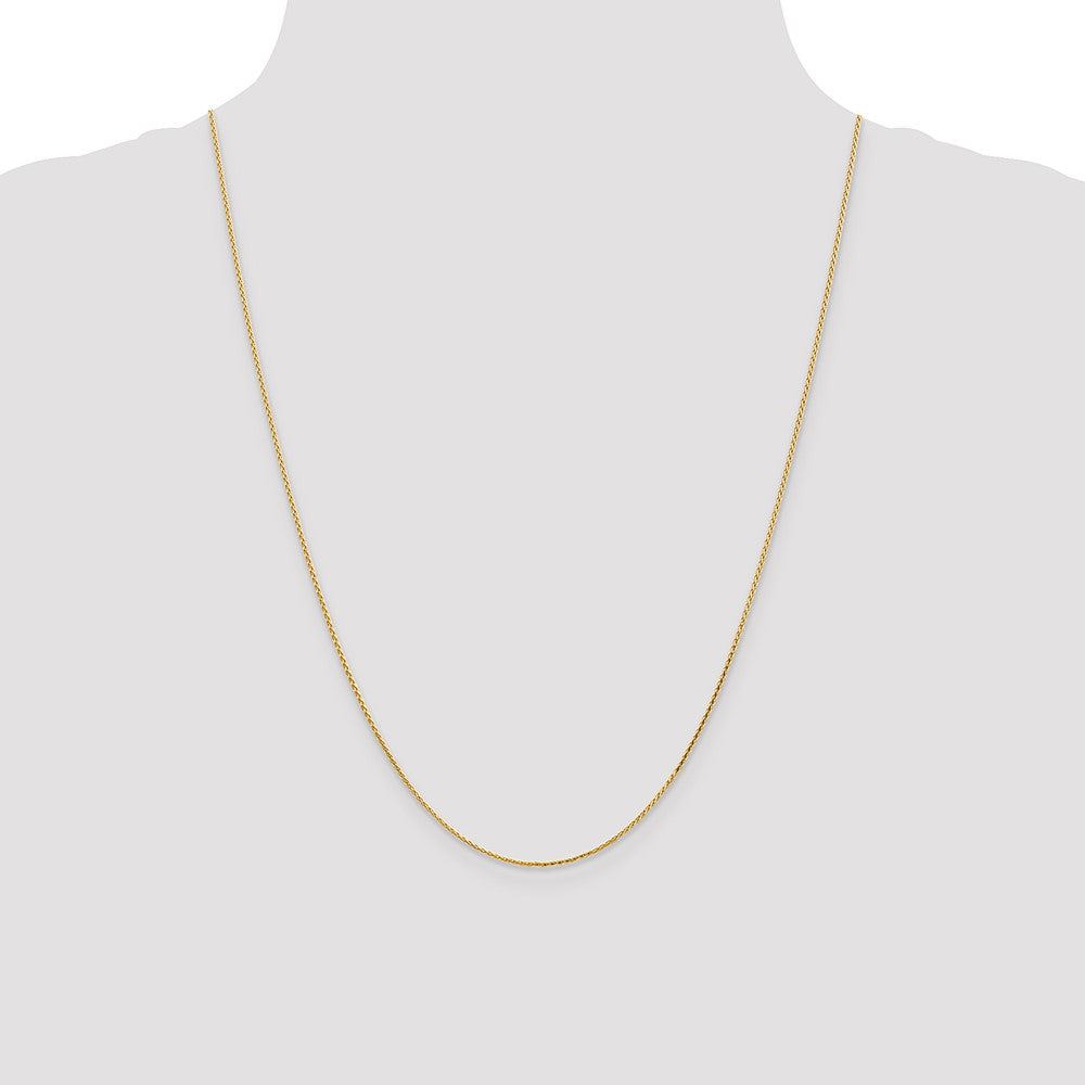 14K 1.0mm D/C Wheat Chain