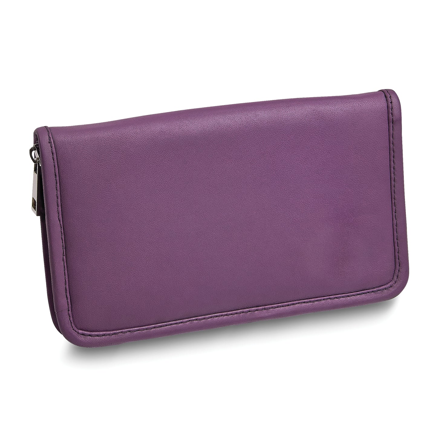 Purple Leather Zip Around Jewelry Wallet GM17753