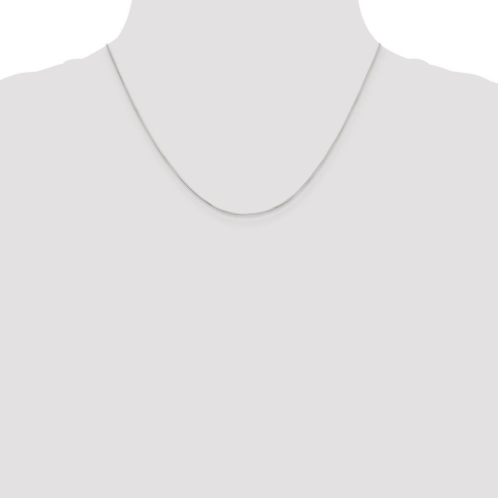 Sterling Silver .7mm Square Snake Chain 18 Inches