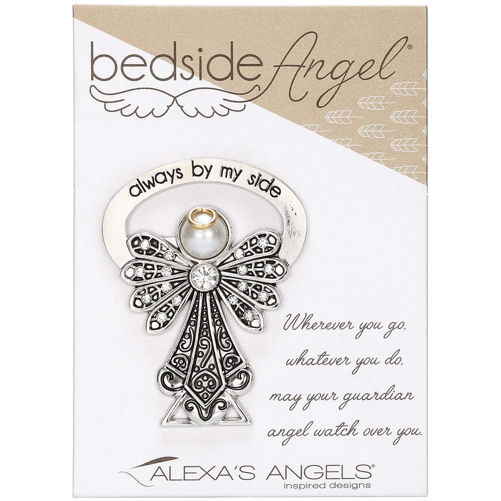 Roman, 2.5" RHD Bedside Angel-Feather Crystal Accent-Bedside Carding