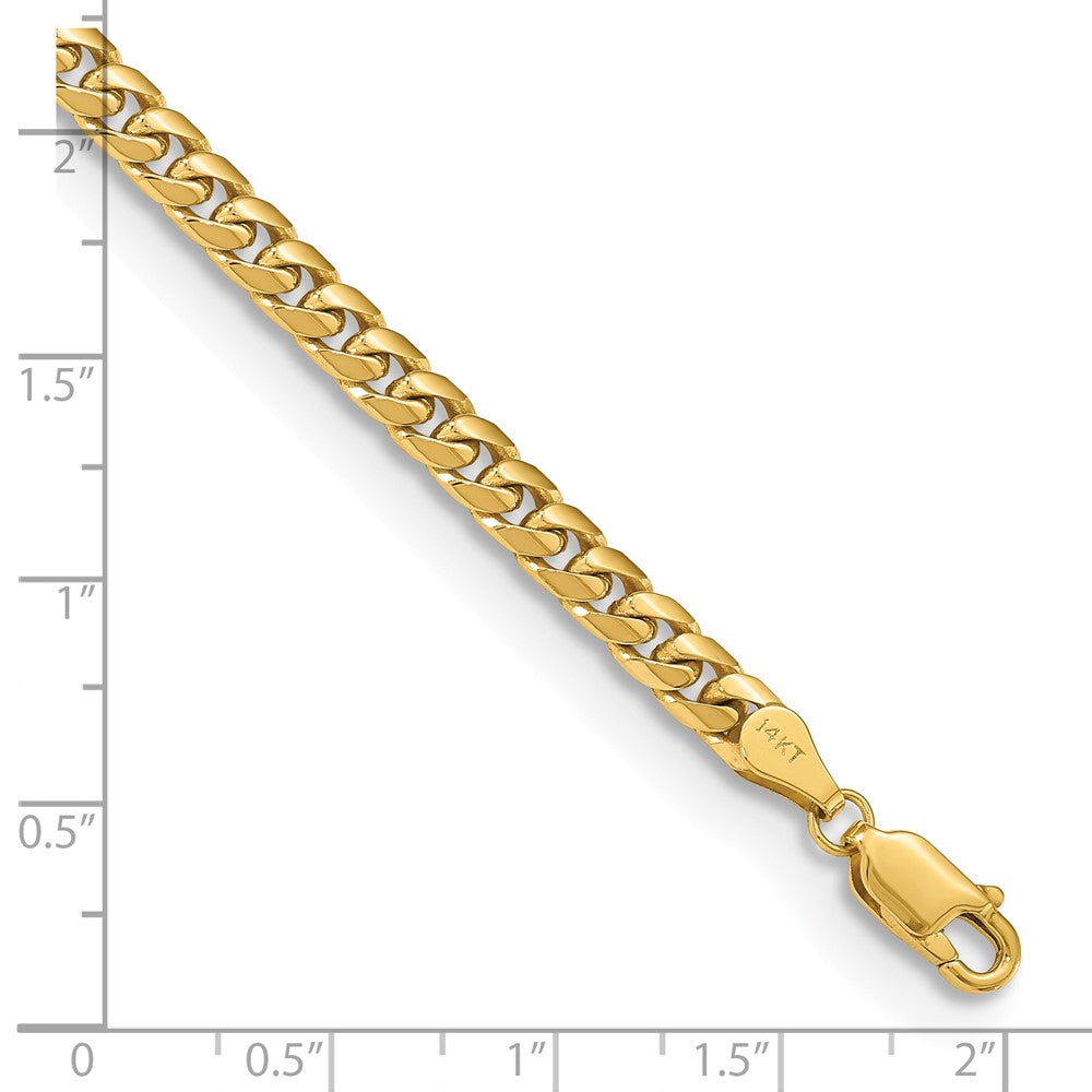 14k 4.3mm Solid Miami Cuban Chain