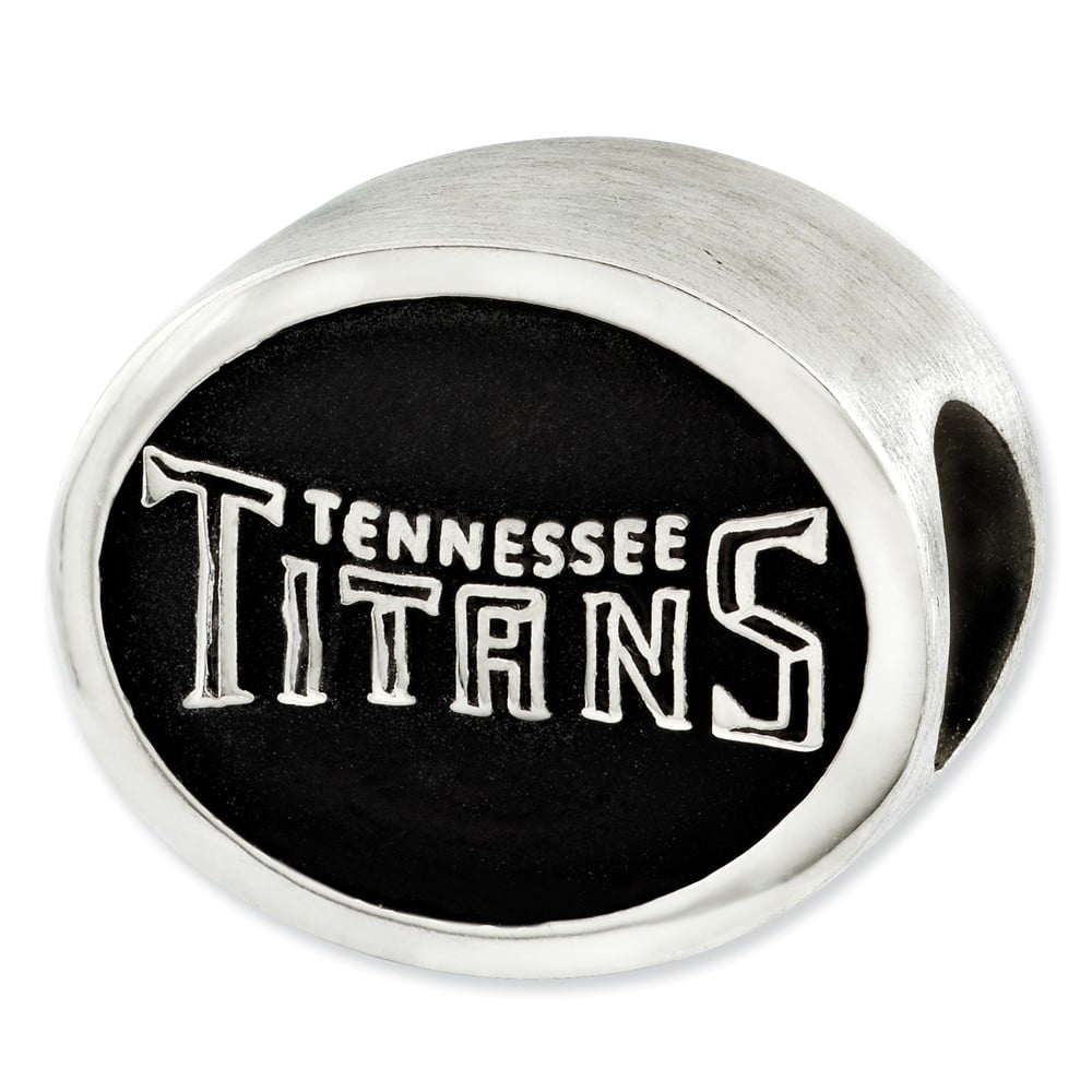 Sterling Silver LogoArt Enameled Tennessee Titans NFL Bead