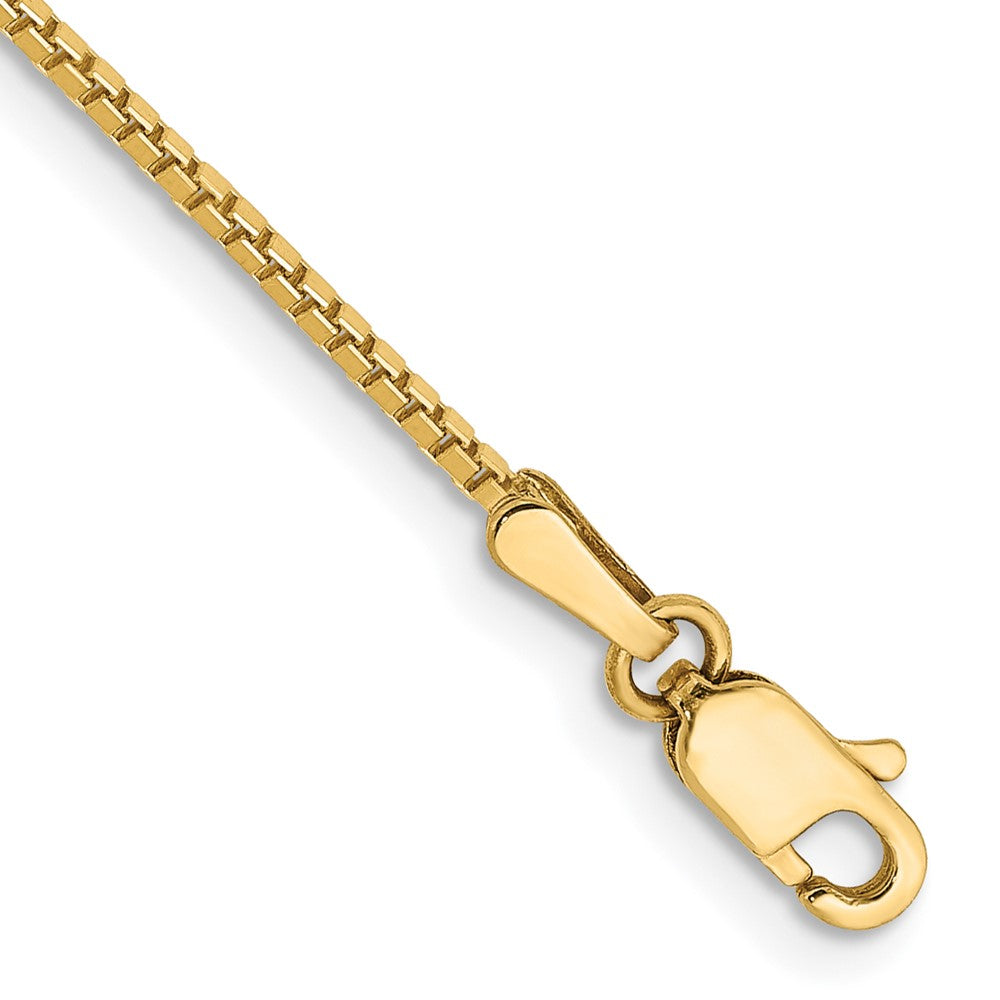 14K 7 inch 1.1mm Box with Lobster Clasp Bracelet 7 inches