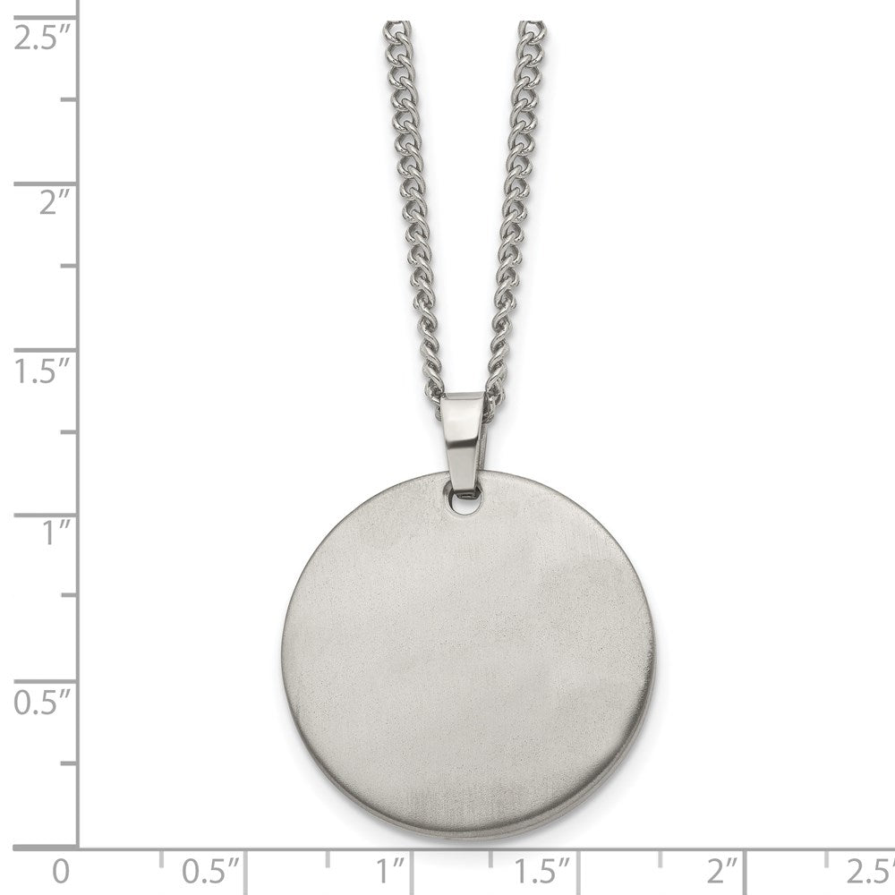 Titanium Brushed 22in Necklace