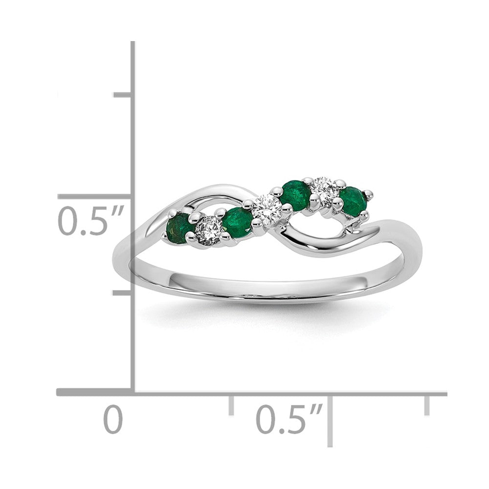 10kw Emerald and Diamond Ring