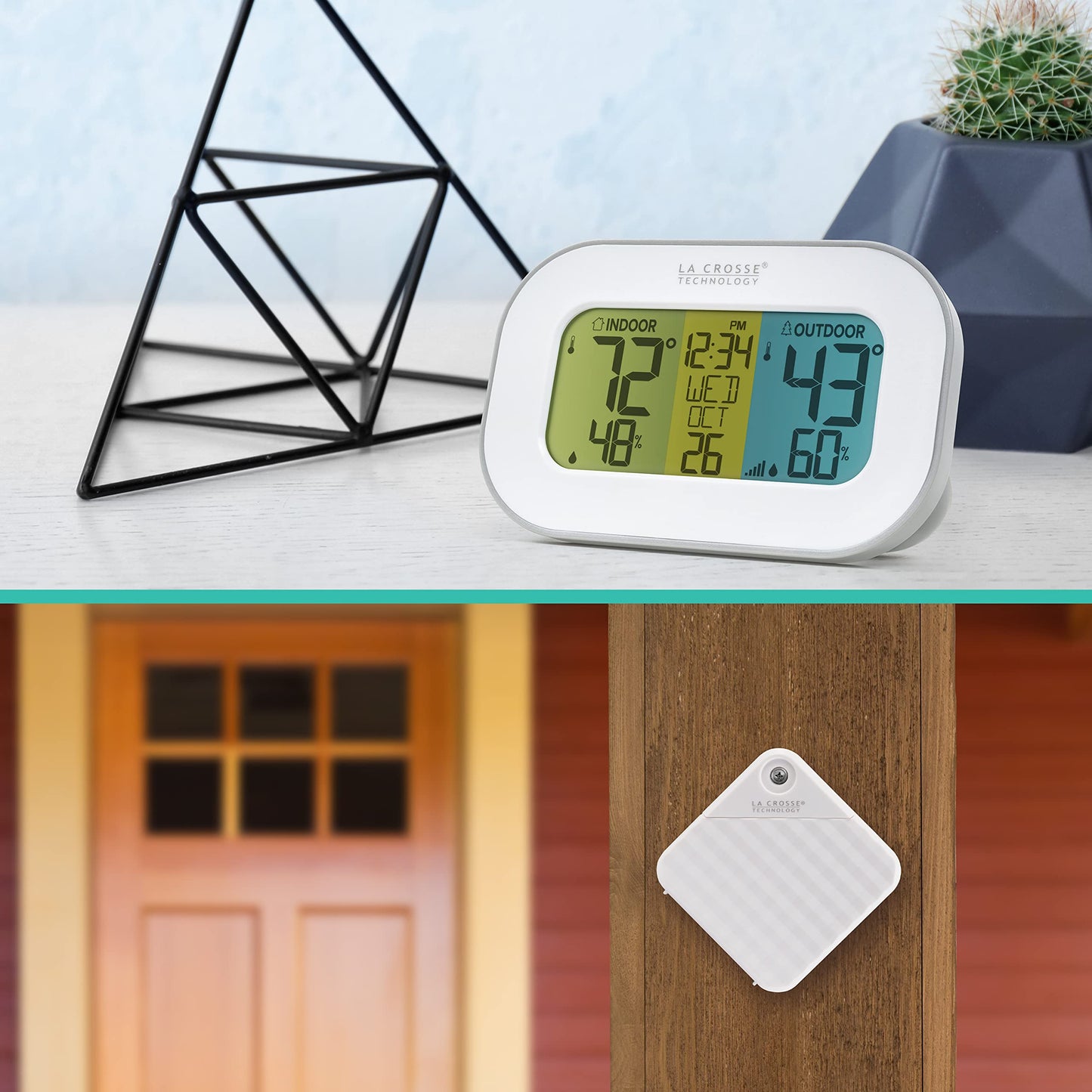 La Crosse Technology Tri-Color Digital Wireless Weather Station with Sensor, 308-148