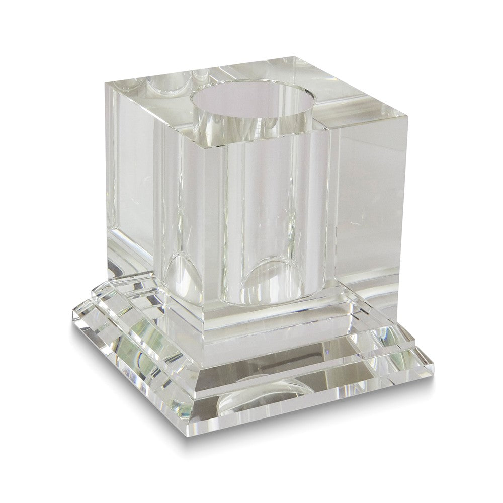 Square Crystal Centerpiece Vase