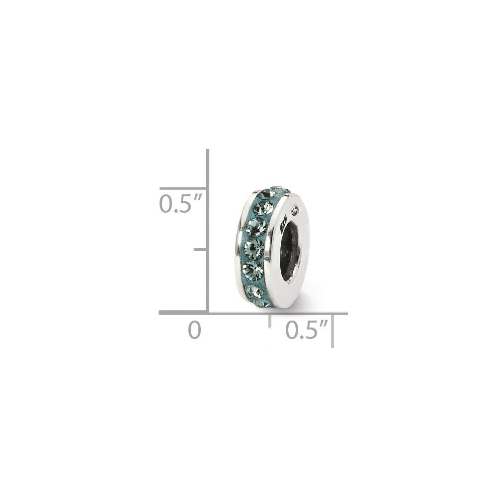 Sterling Silver Reflections Dec Single Row Preciosa Crystal Bead