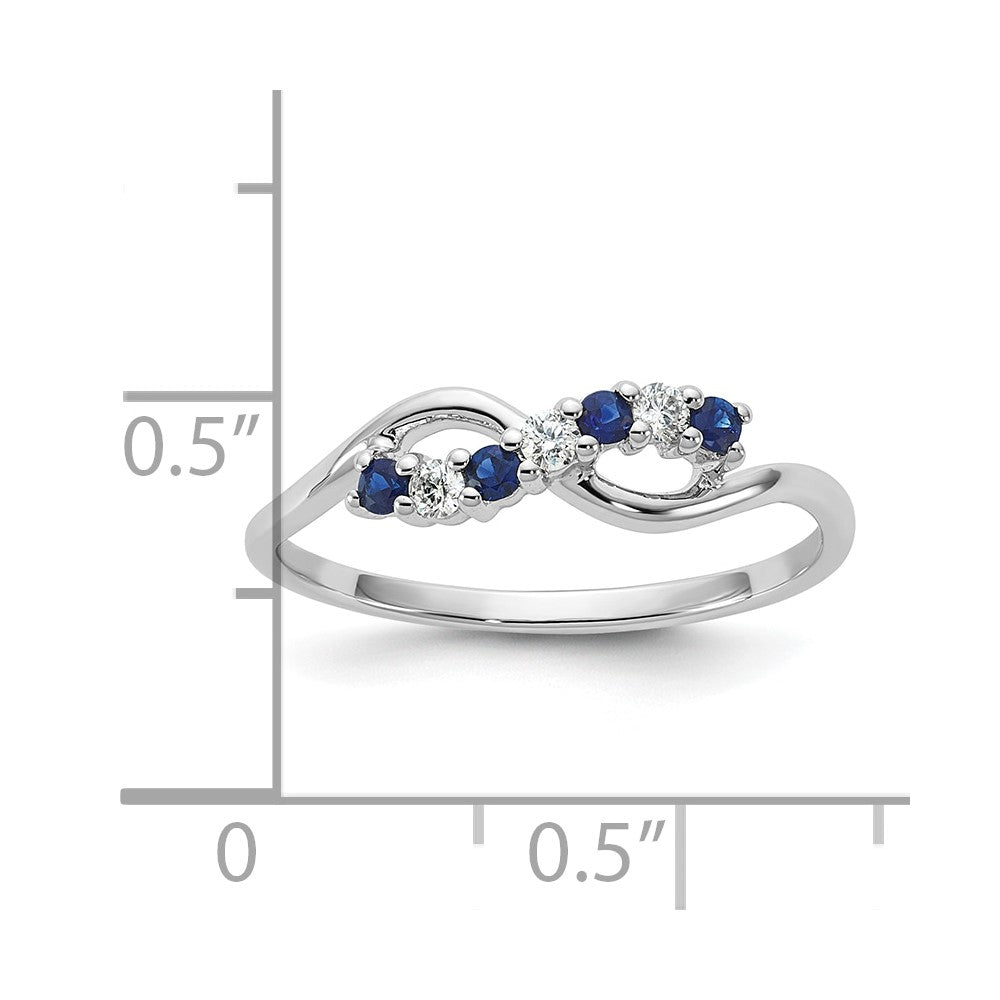 10kw Sapphire and Diamond Ring