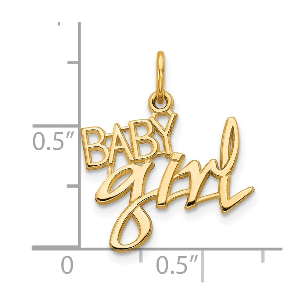 10k Yellow Gold BABY GIRL Charm