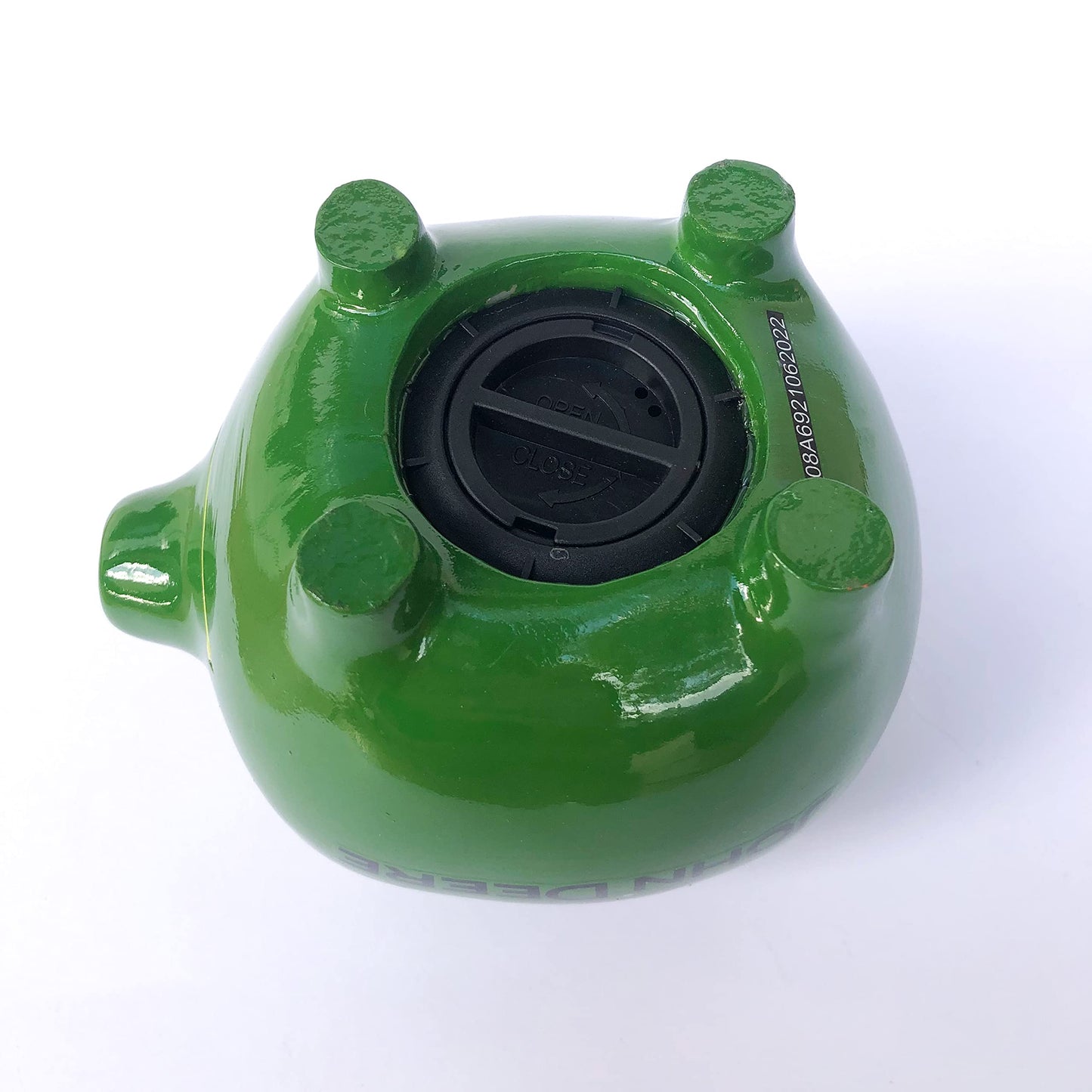 Polyresin JOHN DEERE Logo Green Piggy Bank Q-GM8493