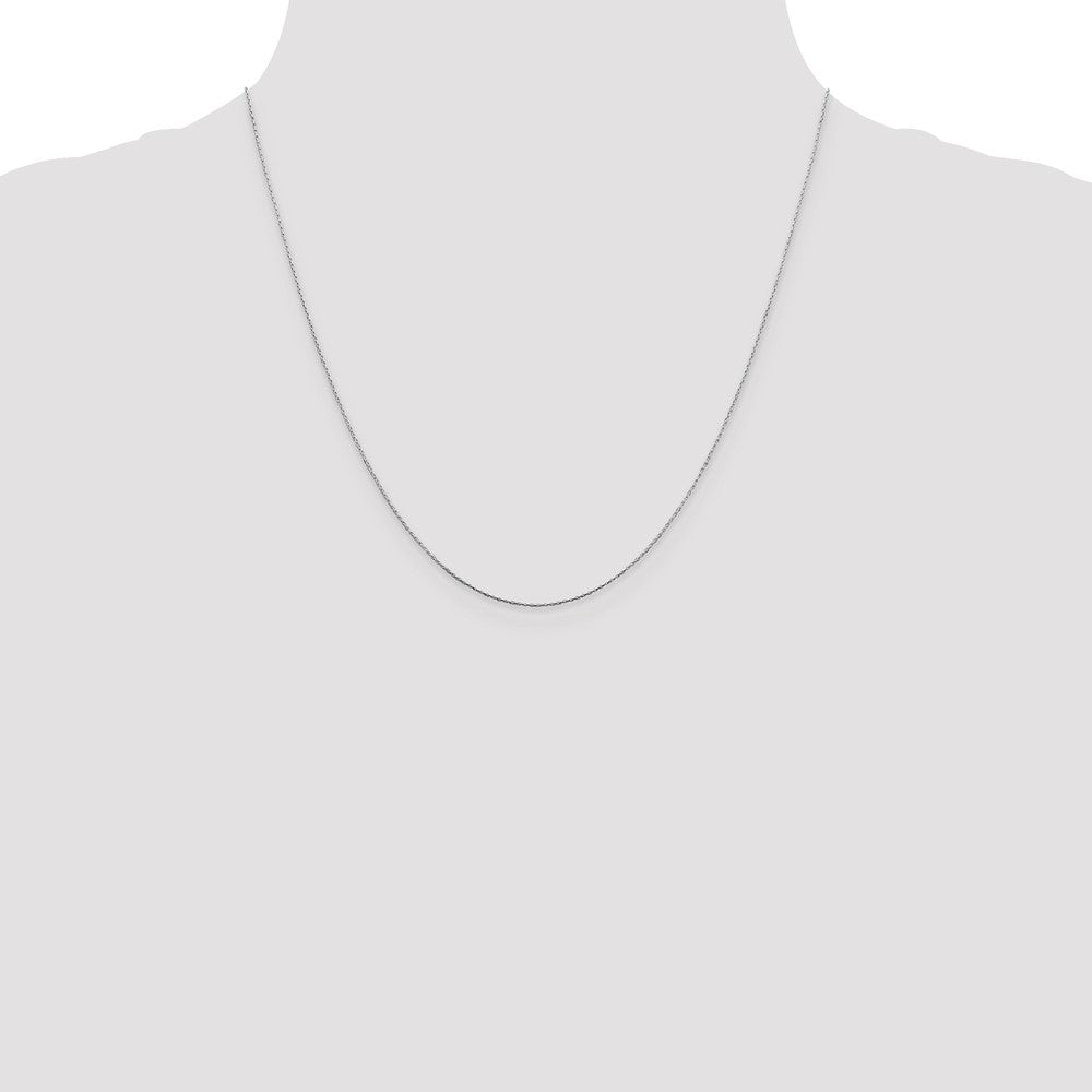 Sterling Silver .6mm Oval Box Chain 20 Inches