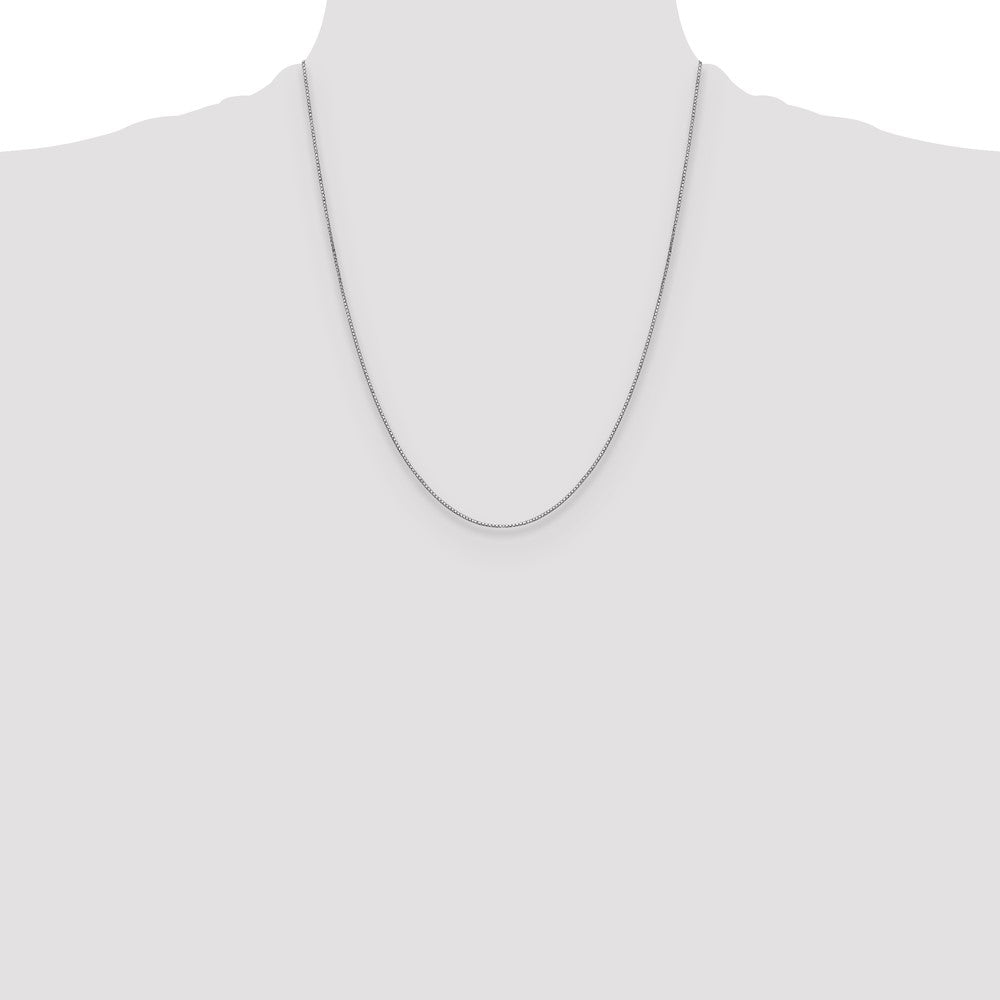 10k White Gold .9mm Box Chain