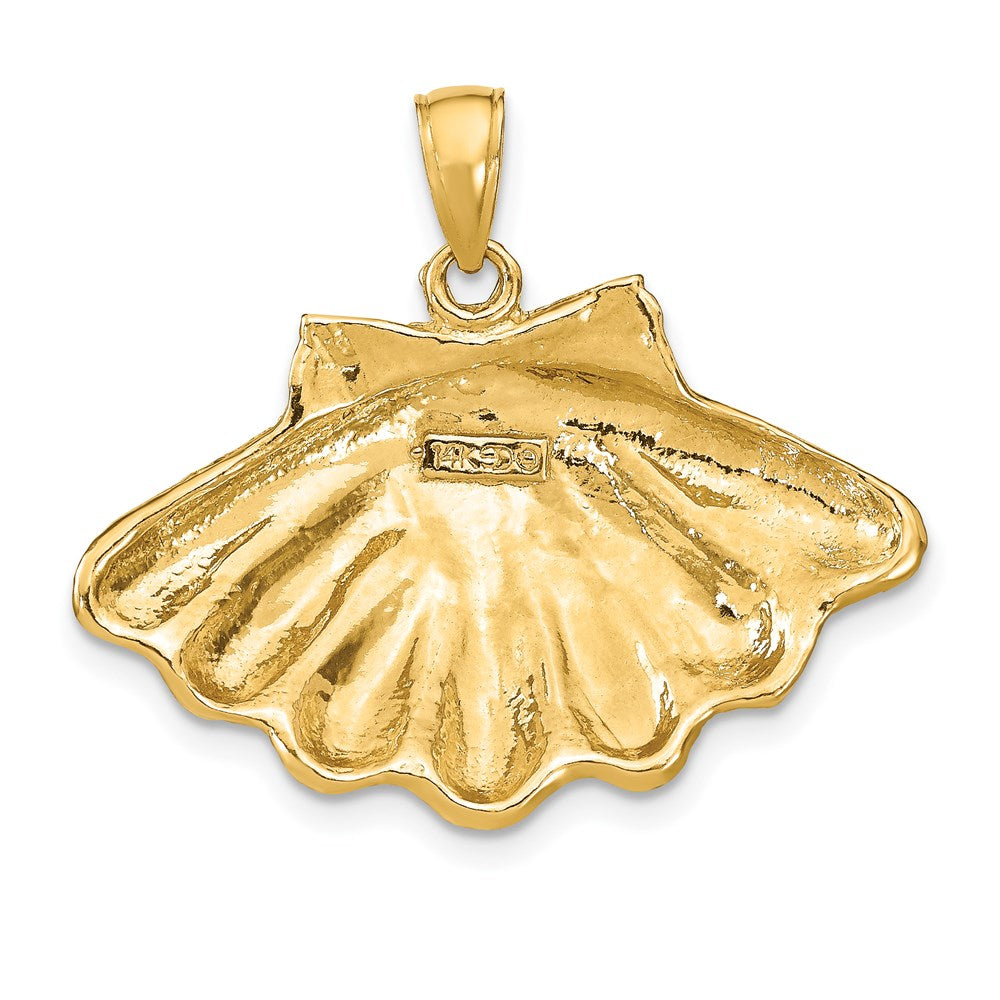14K Clam Shell Charm