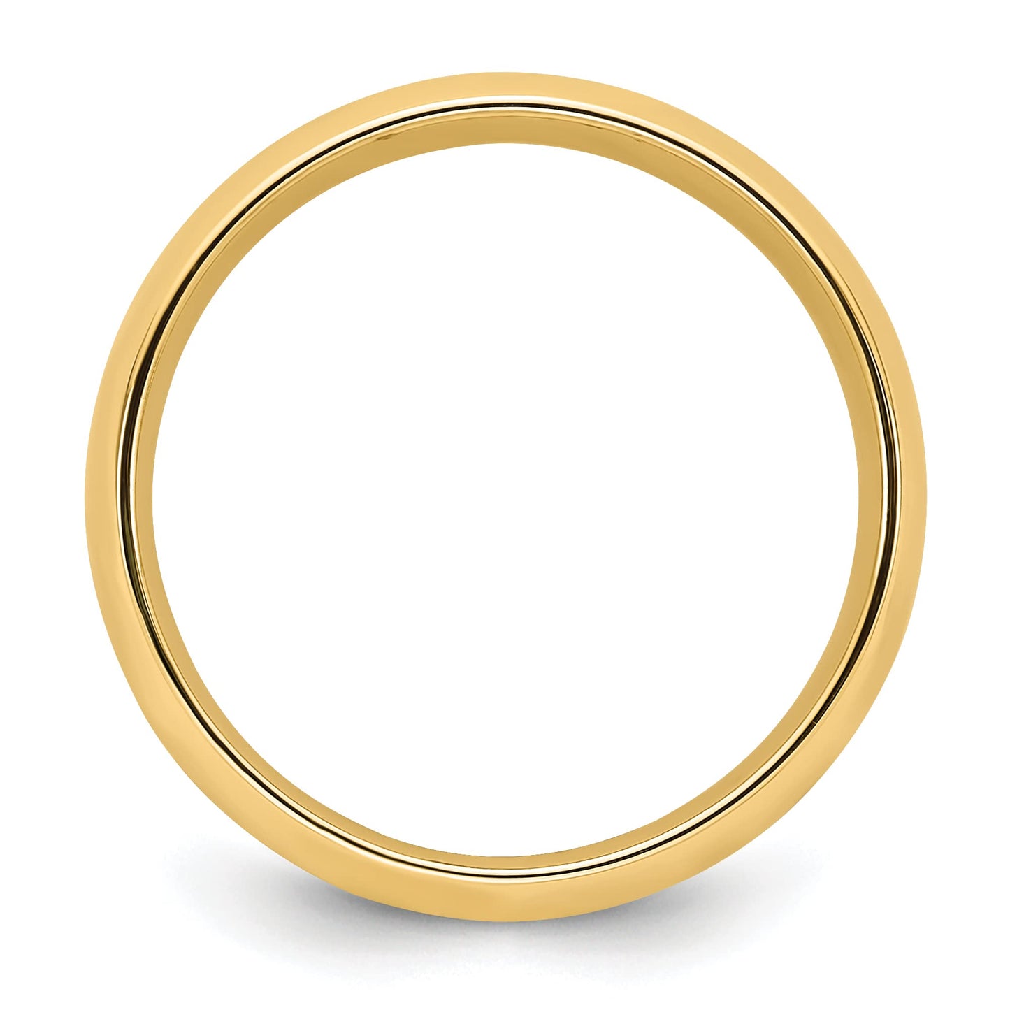 10k Yellow Gold 5mm Standard Weight Comfort Fit Wedding Band Size 8