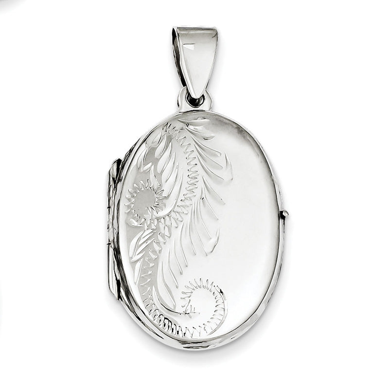 925 Sterling Silver Photo Locket Pendant Necklace Jewelry Gifts for Women - 5.5 Grams