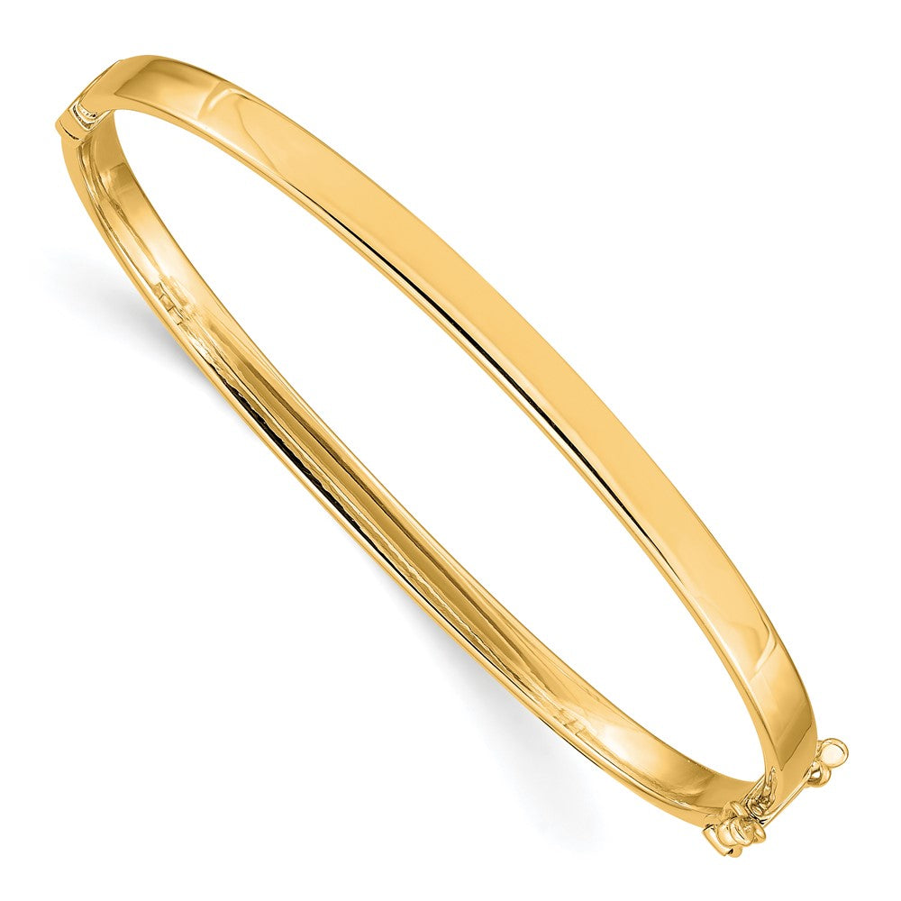 14k 4mm Hinged Bangle 7 inches