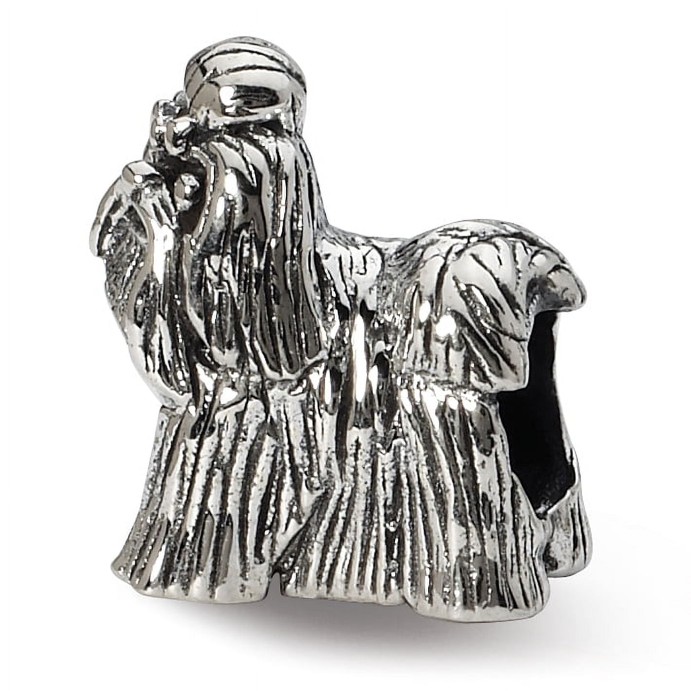 Sterling Silver Reflections Shih Tzu Bead