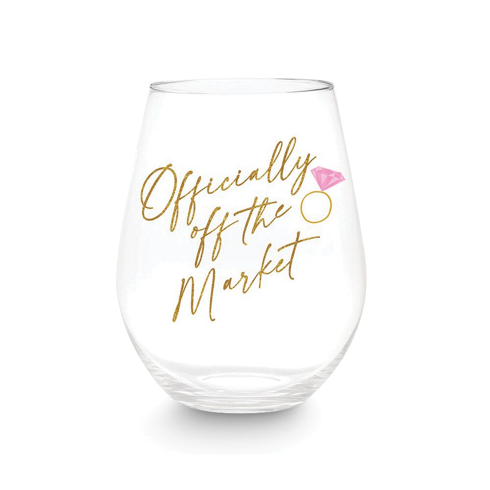 Officially Off The Market 30oz Jumbo Stemless Wine Glass
