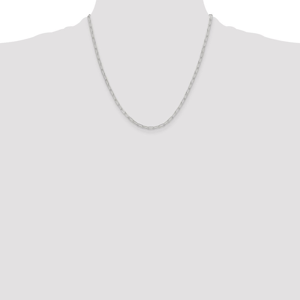 Sterling Silver Polished 2.9mm Paperclip Chain