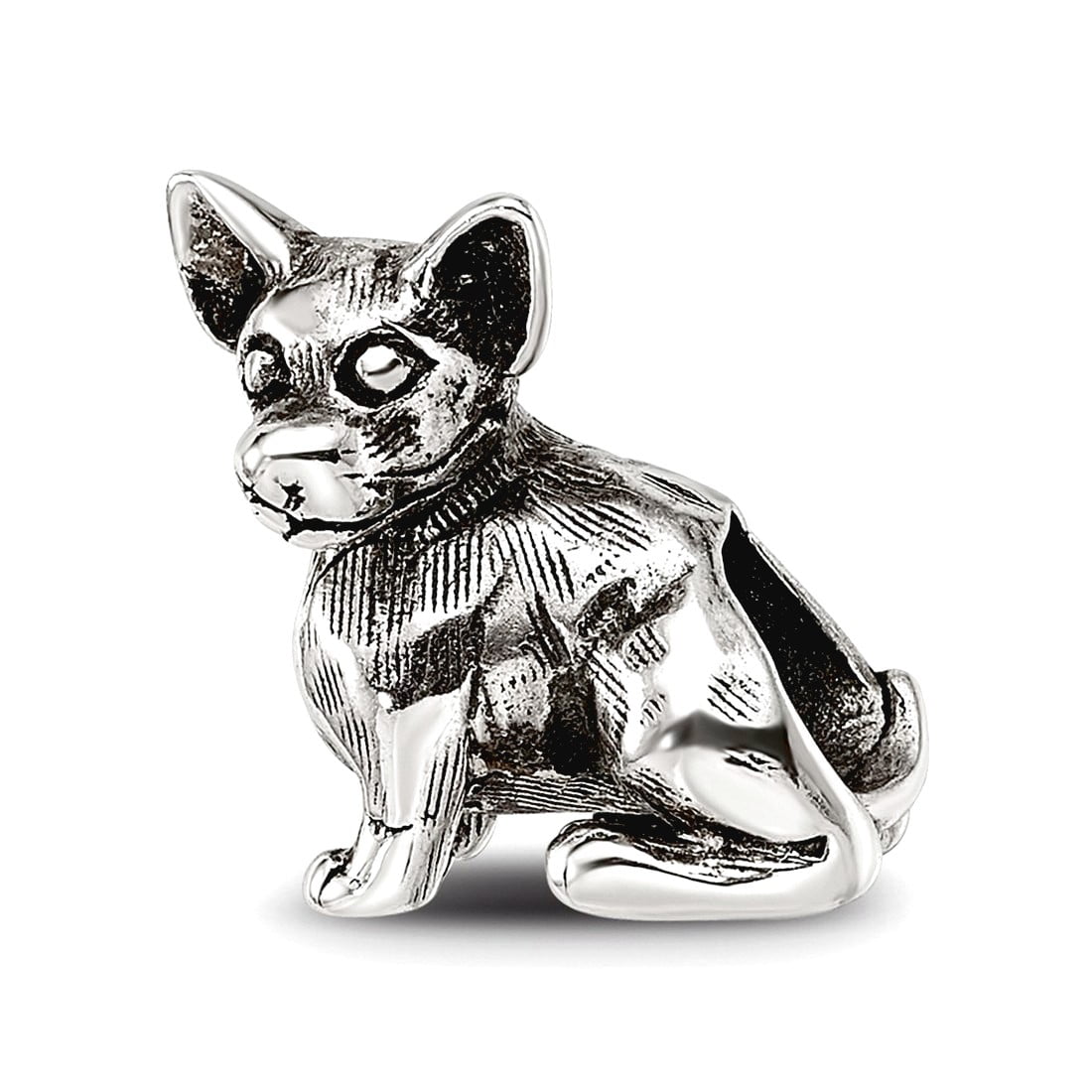 Sterling Silver Reflections Chihuahua Bead