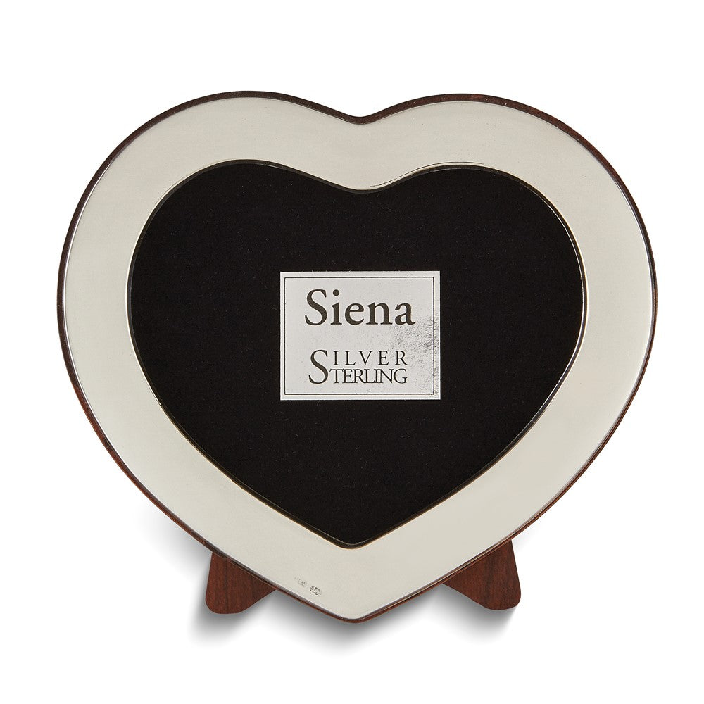 Siena Sterling Silver Tarnish Resistant 2x3 Heart Photo Frame