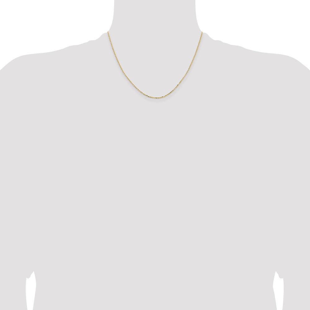 18K 1.5mm D/C Cable Chain