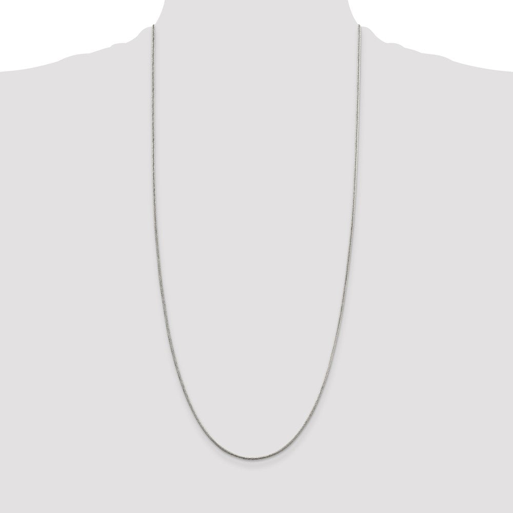 Sterling Silver 1.5mm Round Snake Chain 30 Inches