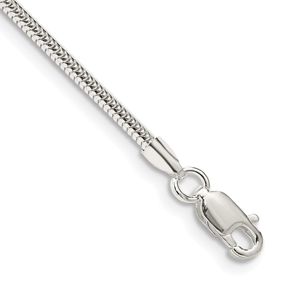 Sterling Silver 2mm Round Snake Chain 8 inches