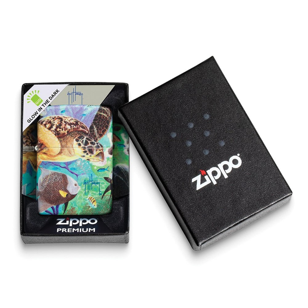 Zippo Glow In The Dark Guy Harveys Full House Ocean Wildlife 540 Color Lighter