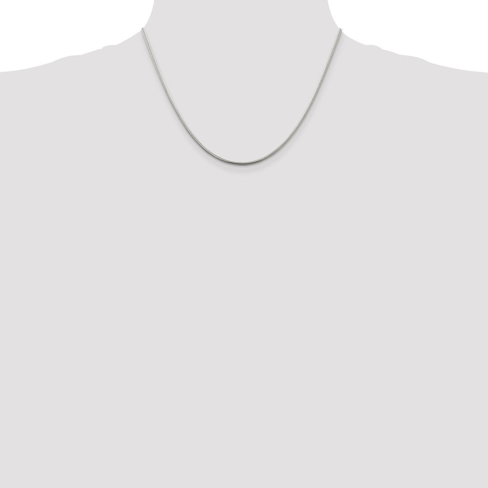 Sterling Silver 1.75mm Snake Chain 18 Inches