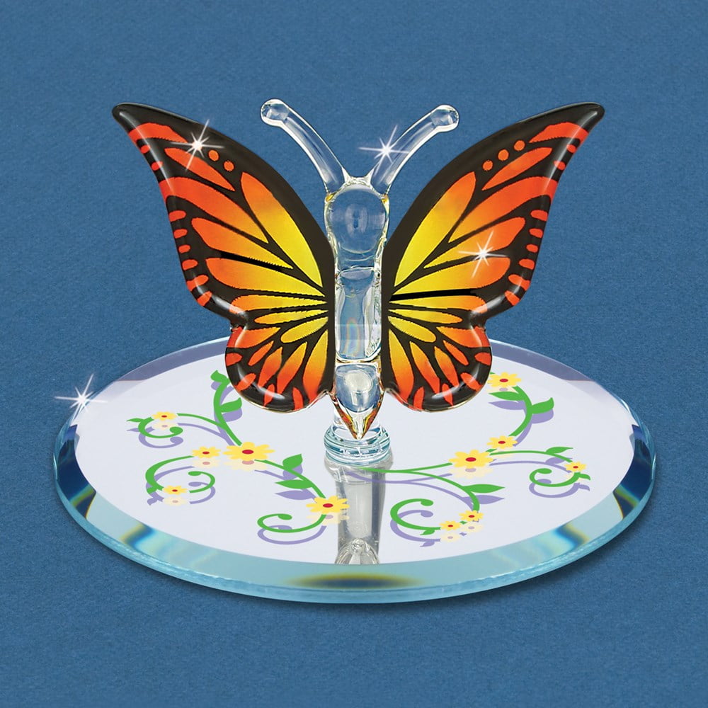 Butterfly, Monarch Glass Figurine