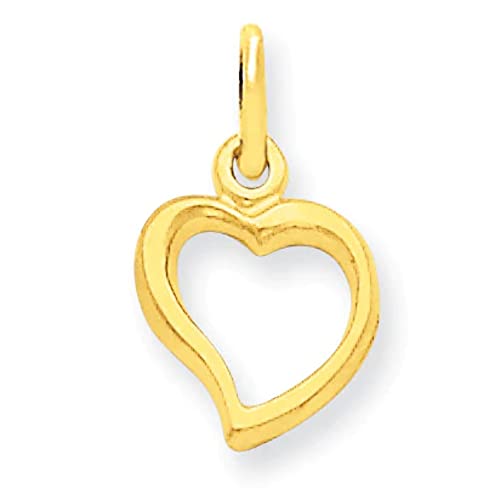 14K Polished Heart Pendant