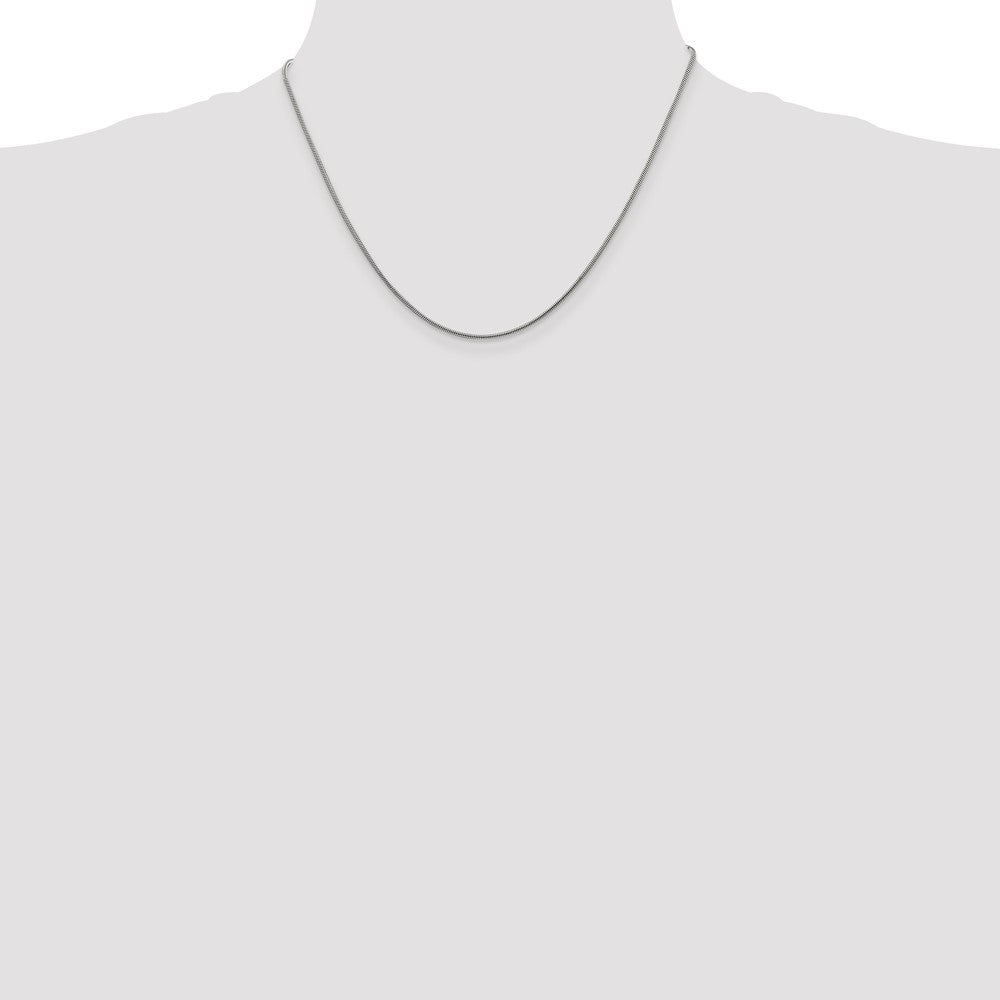 Sterling Silver 1.2mm Snake Chain 18 Inches