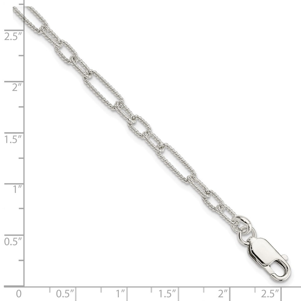 Sterling Silver 7.5inch Fancy Link Bracelet 7.5 inches