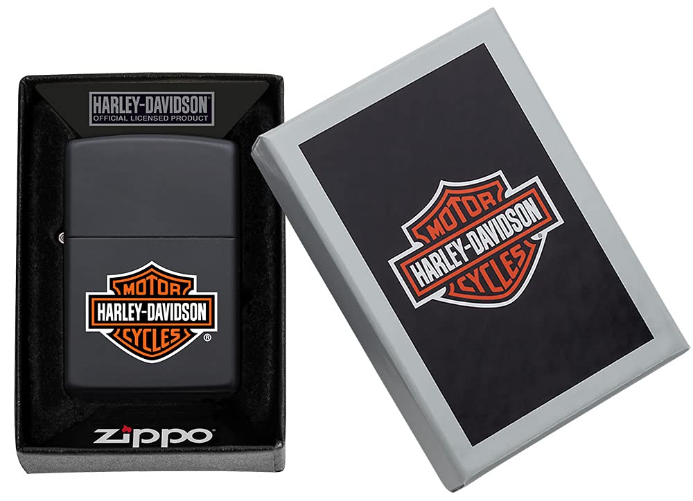 Zippo 218HD.H252 H-D Logo, Black Matte
