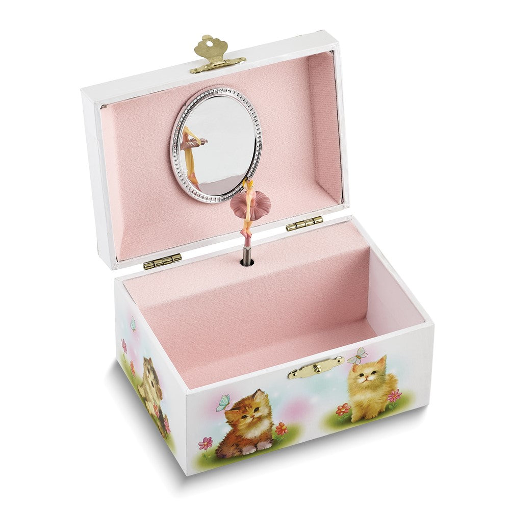 Childrens Little Kittens Musical Jewelry box (Plays Bolero)