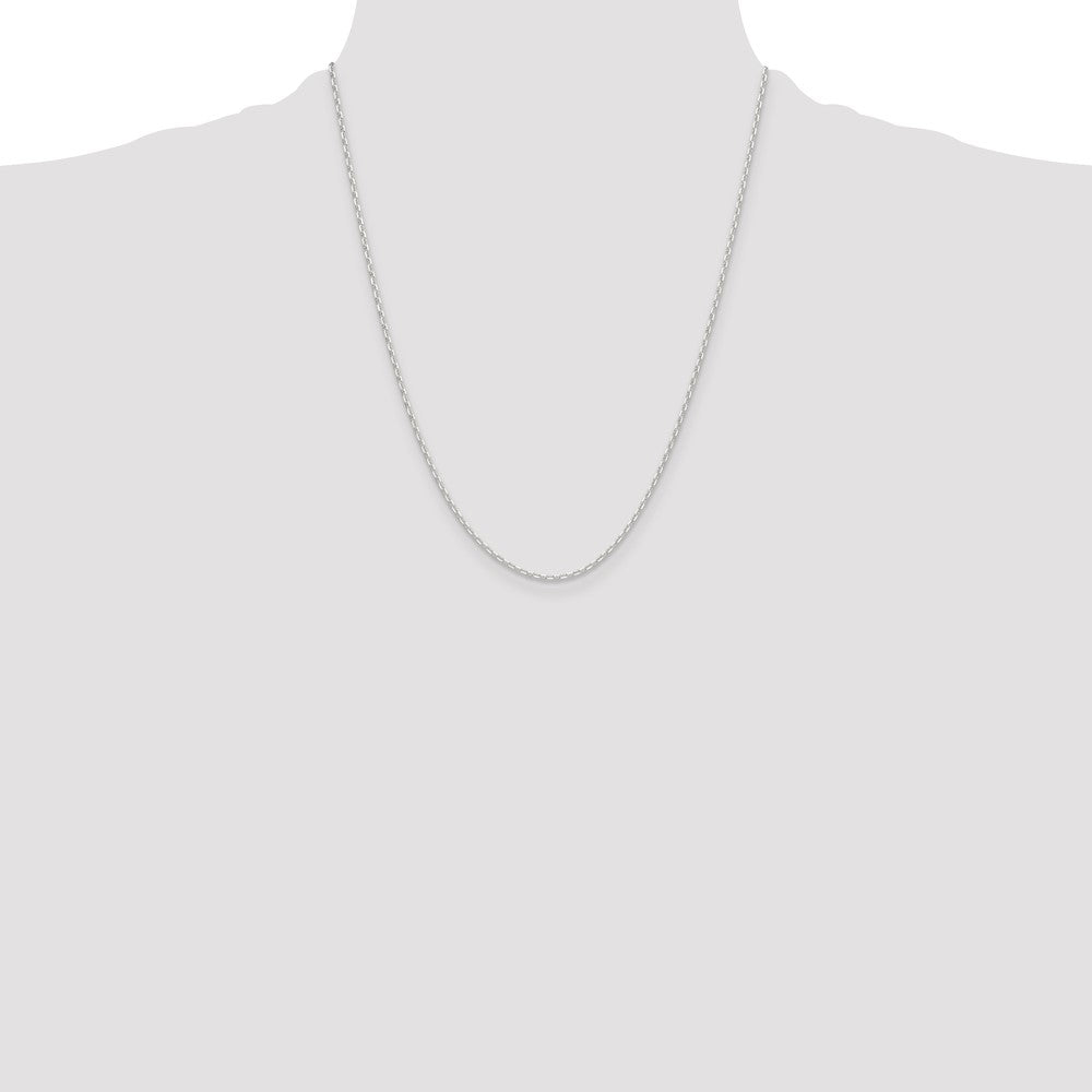 Sterling Silver Polished and D/C 1.75mm Mariner Link Chain