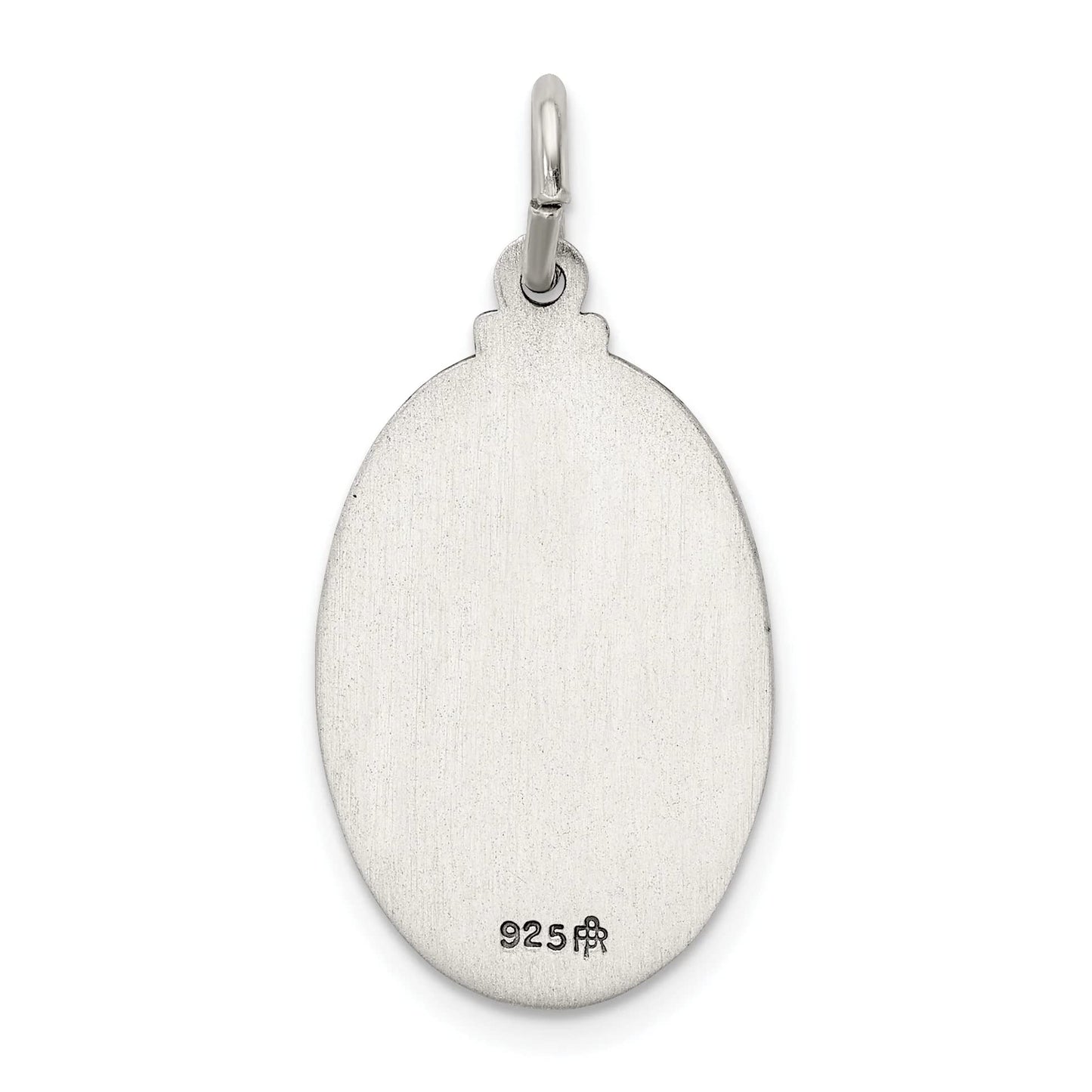 Sterling Silver Antiqued St. Christopher Medal