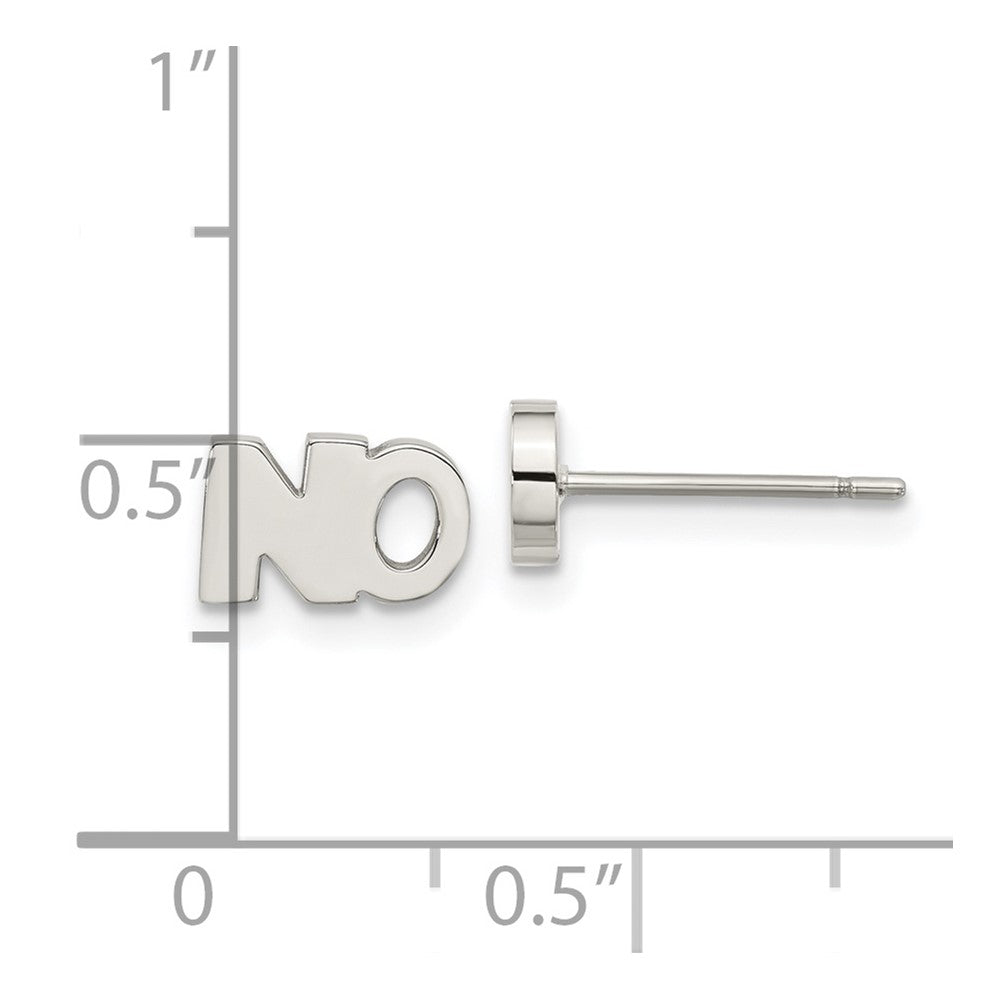 Stainless Steel Polished NO Post Earrings