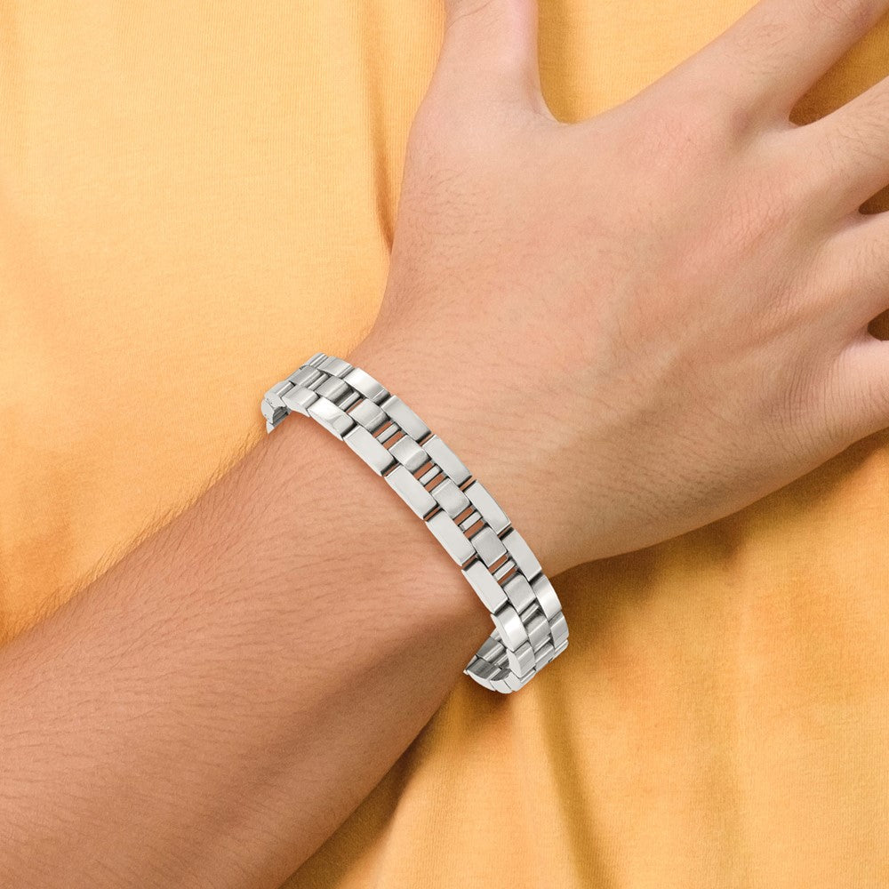 Stainless Steel Polished 8.5in Bracelet 8.5 inches