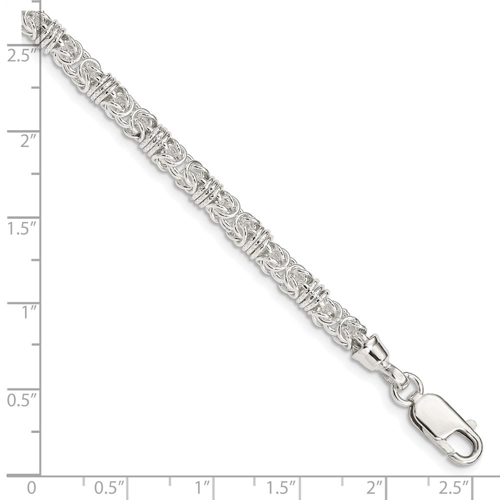 Sterling Silver 7.5inch Polished Fancy Link Bracelet 7.5 inches
