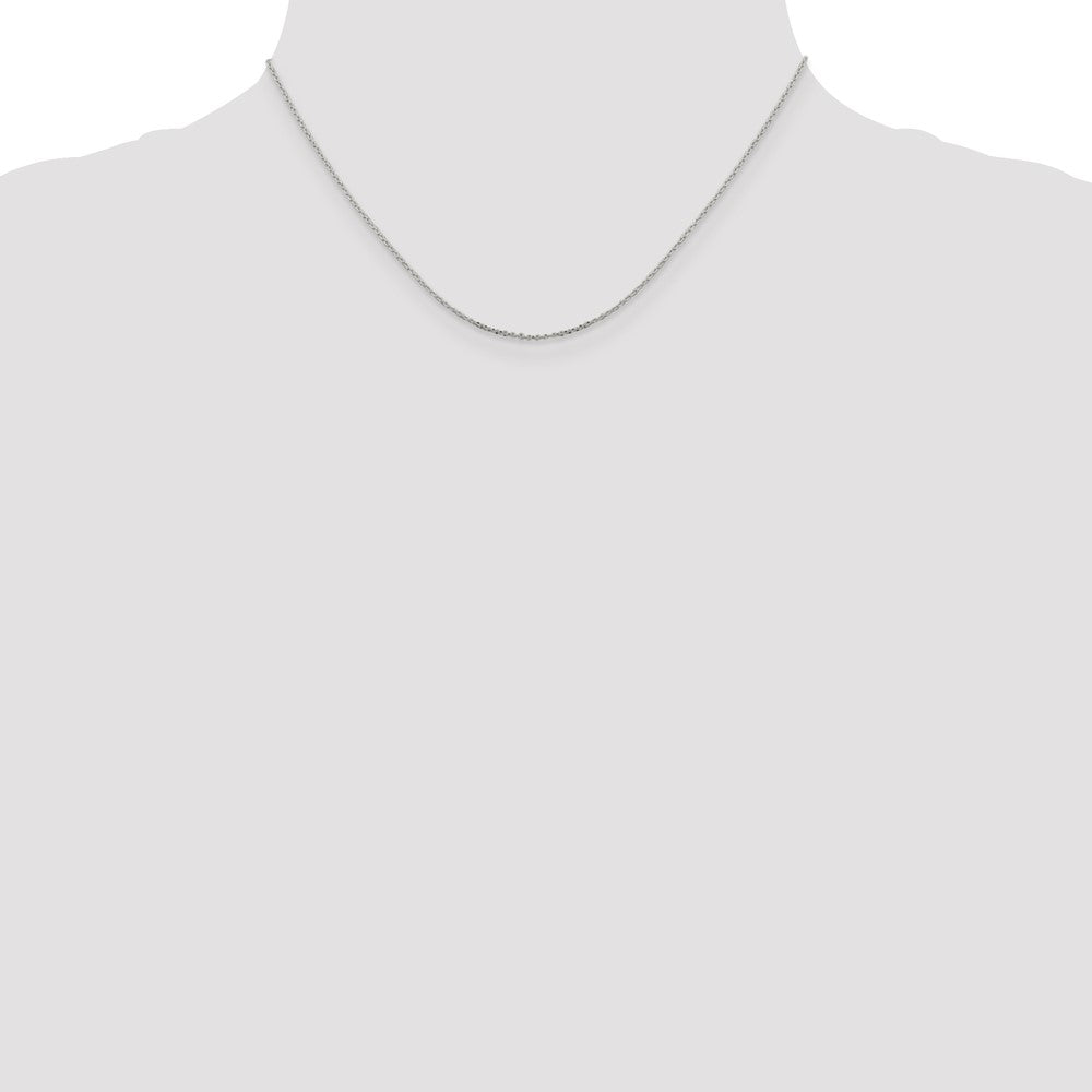 Sterling Silver .95mm Diamond-cut Forzantina Cable Chain 16 Inches