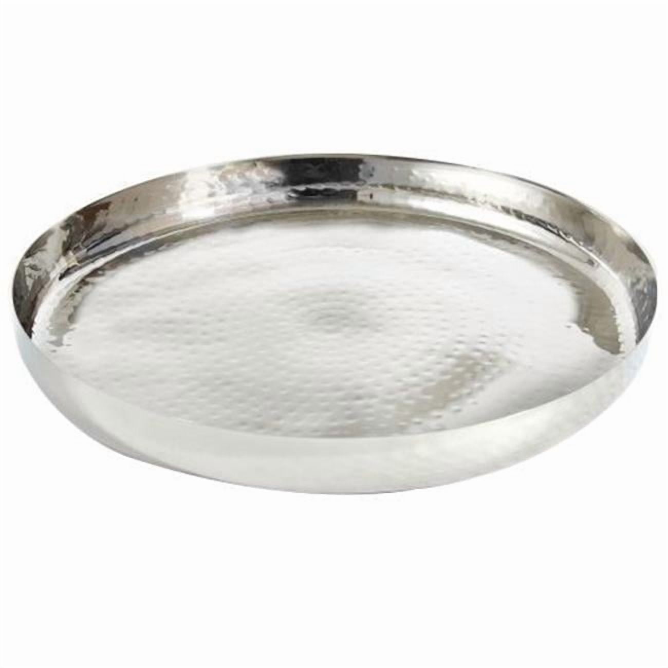 Leeber 72577 16 in. Hammered Round Tray