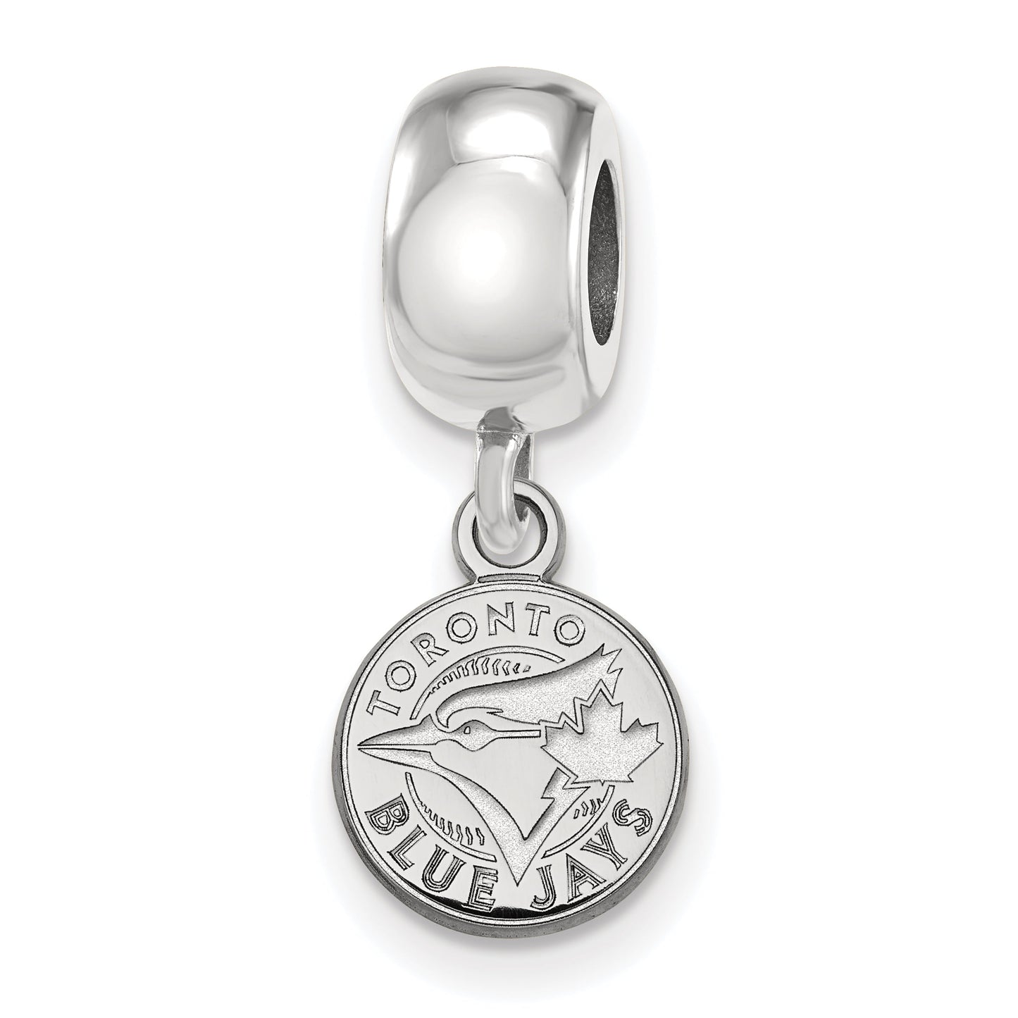 SS/Rh-p Major League Baseball LogoArt Toronto Blue Jays Dangle Bead