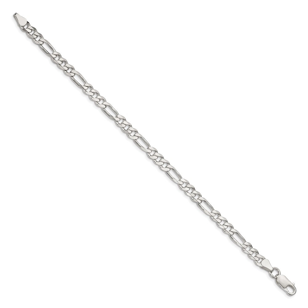 Sterling Silver 5.5mm Figaro Chain 8 inches